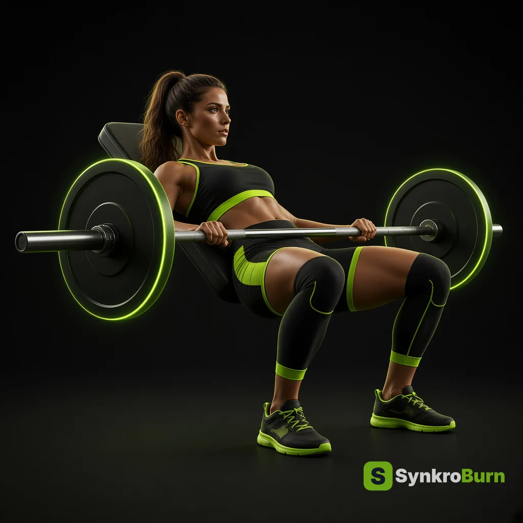 Ejercicio del catálogo SynkroBurn: hip thrust