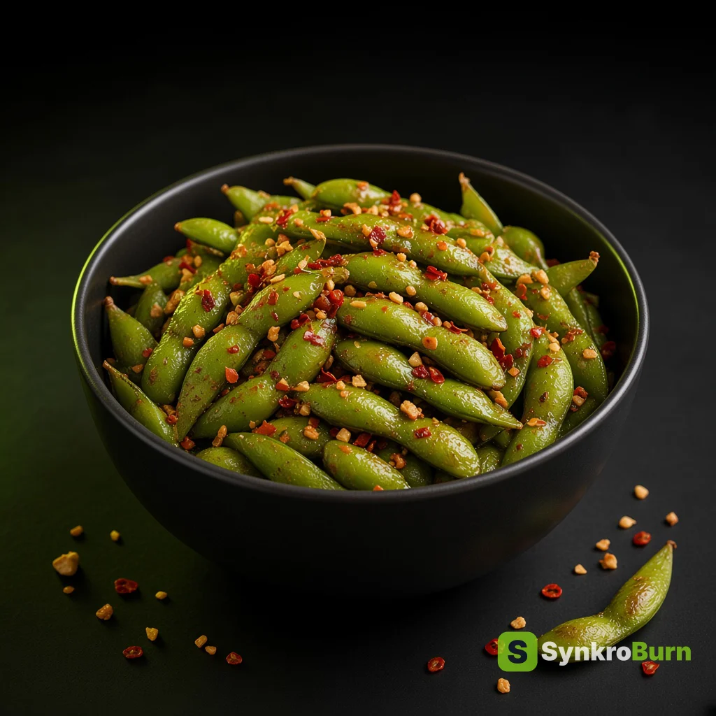 Receta del catálogo SynkroBurn: edamame