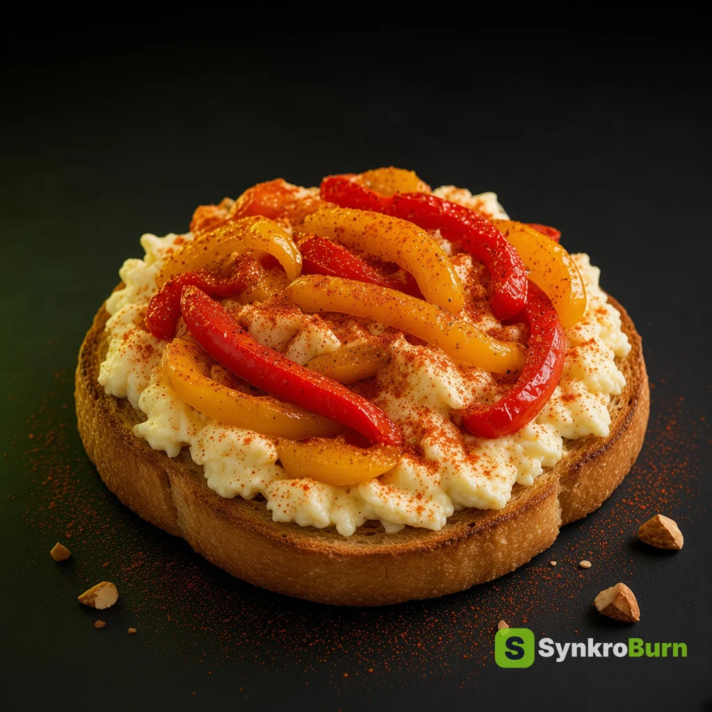 Receta del catálogo SynkroBurn: tostada proteica